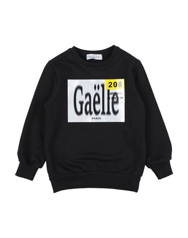 Gaelle Paris Babies' Gaëlle Paris Toddler Girl Sweatshirt Black Size 4 Cotton, Polyester