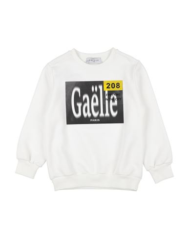 Gaelle Paris Babies' Gaëlle Paris Toddler Girl Sweatshirt White Size 4 Cotton, Polyester