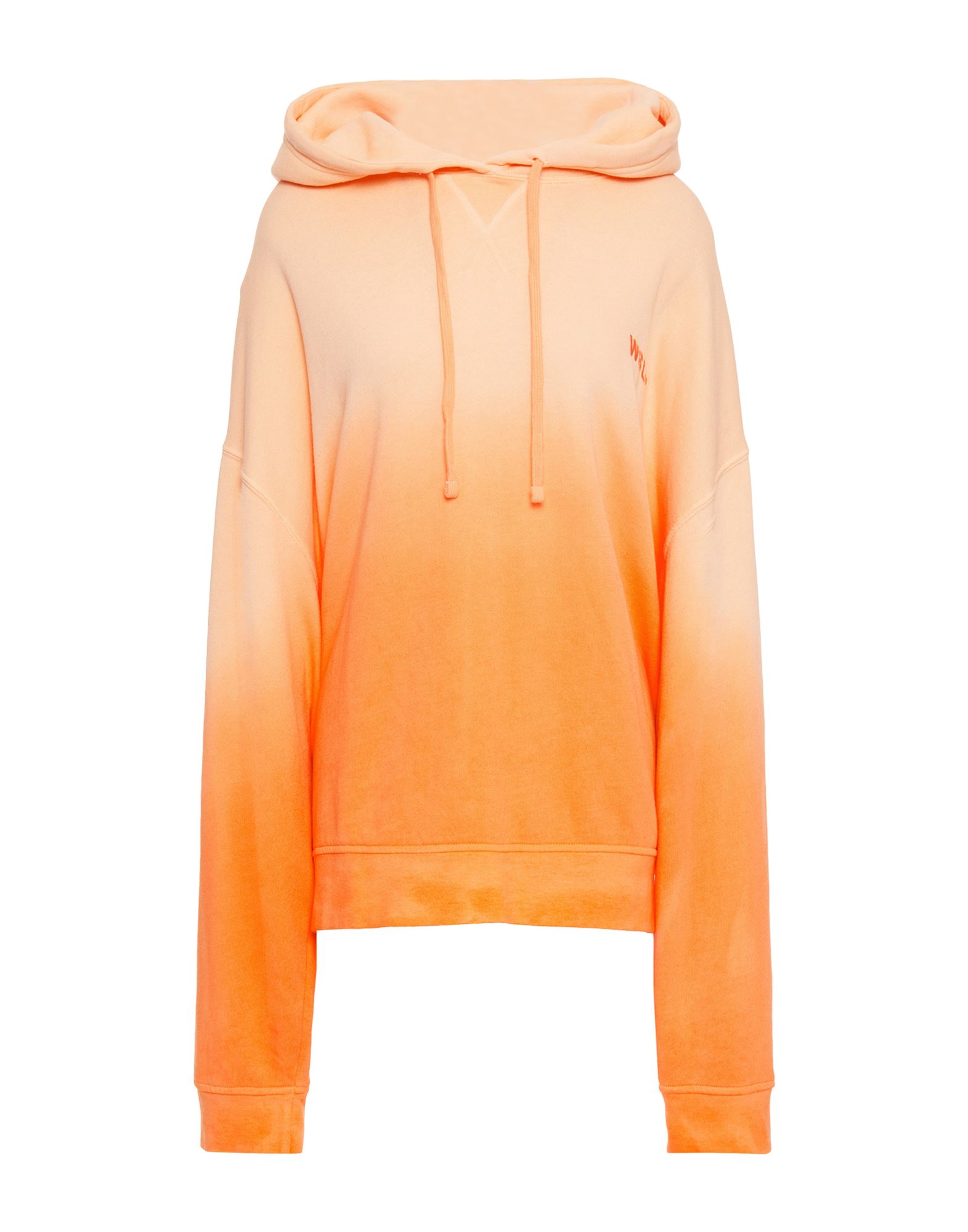 WSLY WSLY WOMAN SWEATSHIRT ORANGE SIZE L ORGANIC COTTON, RECYCLED POLYESTER, RECYCLED VISCOSE, ELASTANE