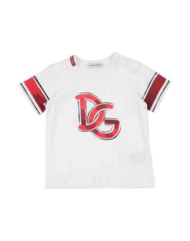 Dolce & Gabbana Babies'  Newborn Boy T-shirt White Size 3 Cotton