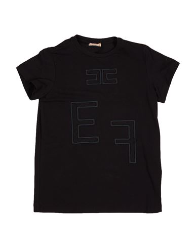Elisabetta Franchi Babies'  Toddler Girl T-shirt Black Size 6 Cotton, Elastane, Polyester