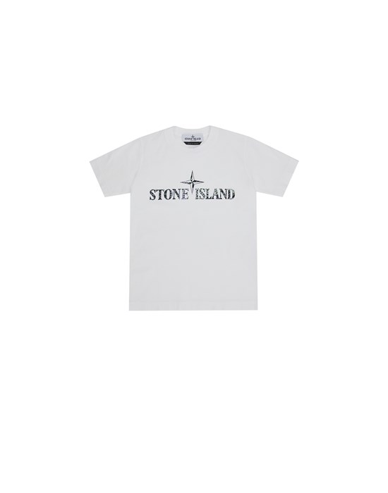 STONE ISLAND JUNIOR 21073 ’CAMO TWO’ PRINT T-Shirt Herr Weiß