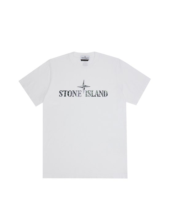 Short sleeve t-shirt Man 21073 ’CAMO TWO’ PRINT Front STONE ISLAND TEEN