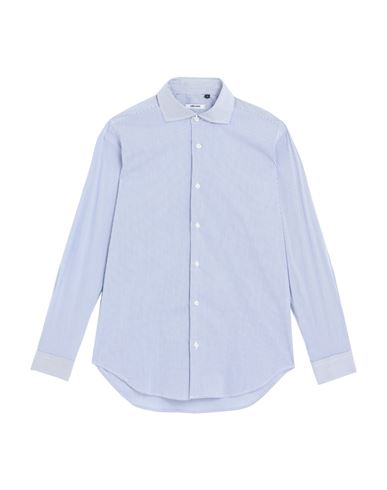 Stilosophy Man Shirt Blue Size M Cotton, Elastane