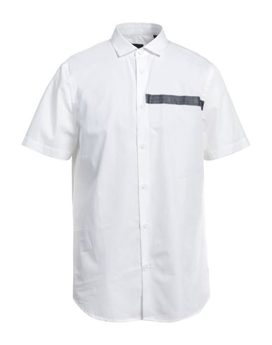 Armani Exchange Man Shirt White Size L Cotton