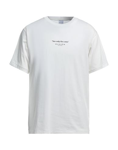 Marsēm Man T-shirt White Size Xxl Cotton