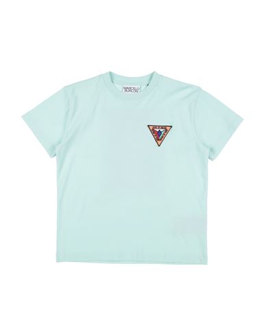 Marcelo Burlon County Of Milan Babies' Marcelo Burlon Toddler T-shirt Light Green Size 4 Cotton In Blue