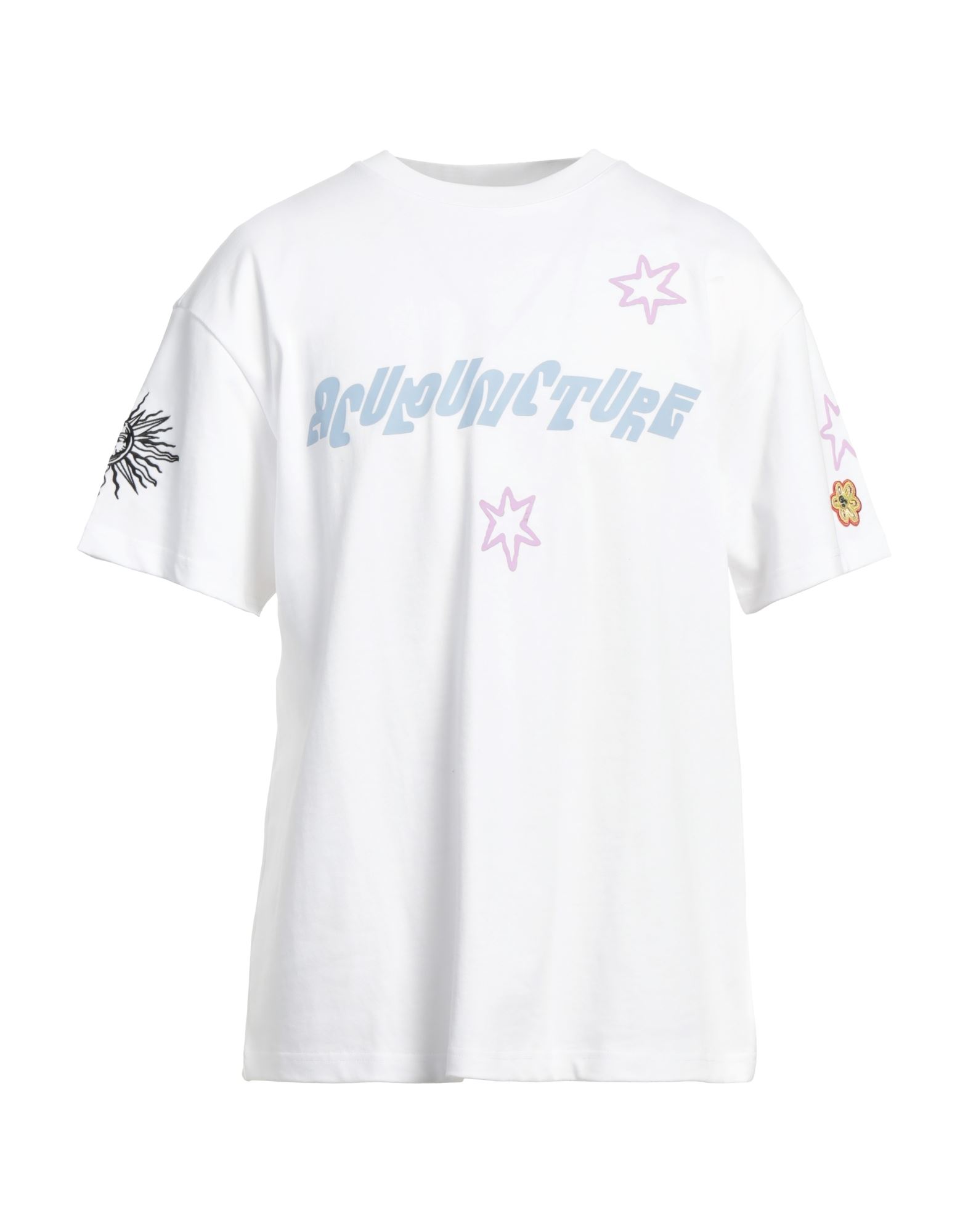 Acupuncture T-shirts In White