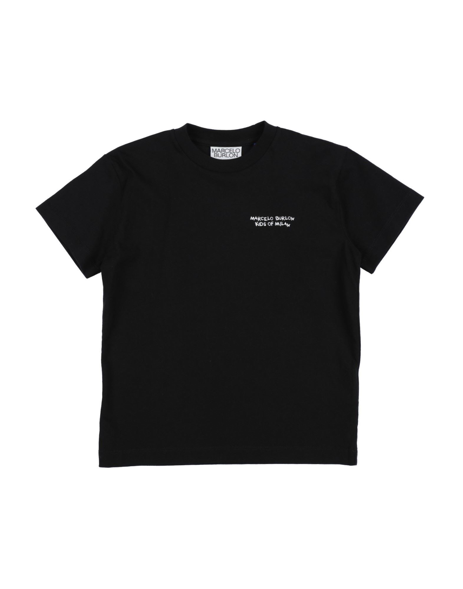 Shop Marcelo Burlon County Of Milan Marcelo Burlon Toddler Boy T-shirt Black Size 6 Cotton