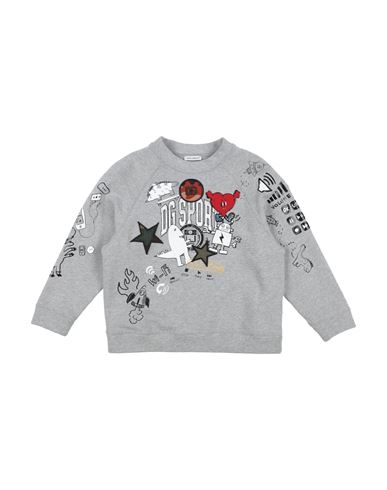 Dolce & Gabbana Babies'  Toddler Boy Sweatshirt Light Grey Size 7 Cotton, Polyester, Viscose, Wool, Acrylic