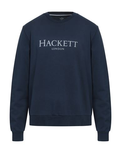 Hackett Man Sweatshirt Navy Blue Size L Cotton