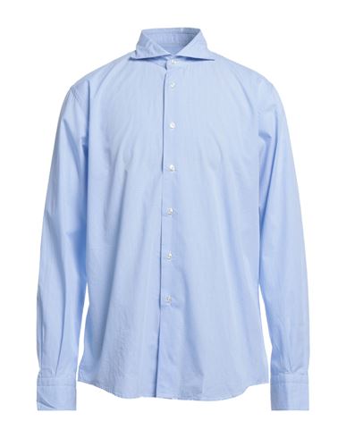 Martin Caldwell Man Shirt Sky Blue Size 15 Cotton