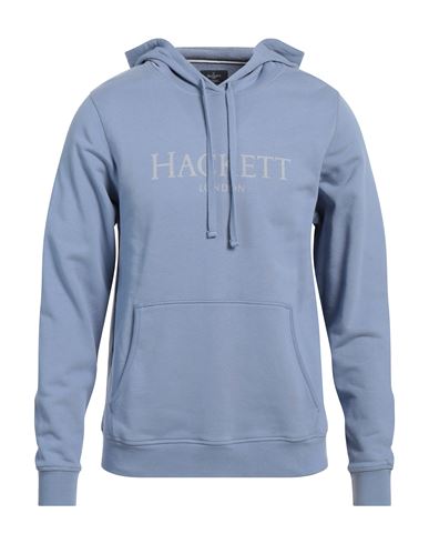 Hackett Man Sweatshirt Light Blue Size Xxl Cotton