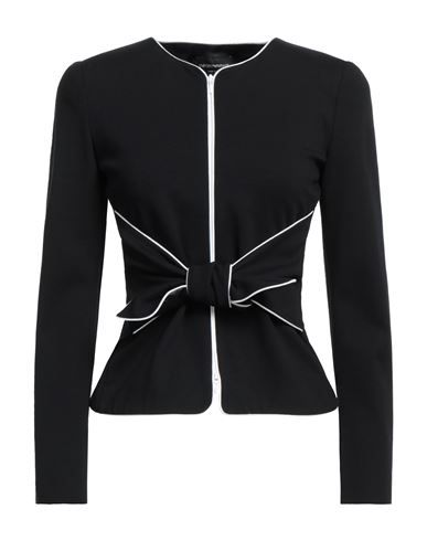 Emporio Armani Woman Blazer Black Size 2 Viscose, Polyamide, Elastane, Polyester