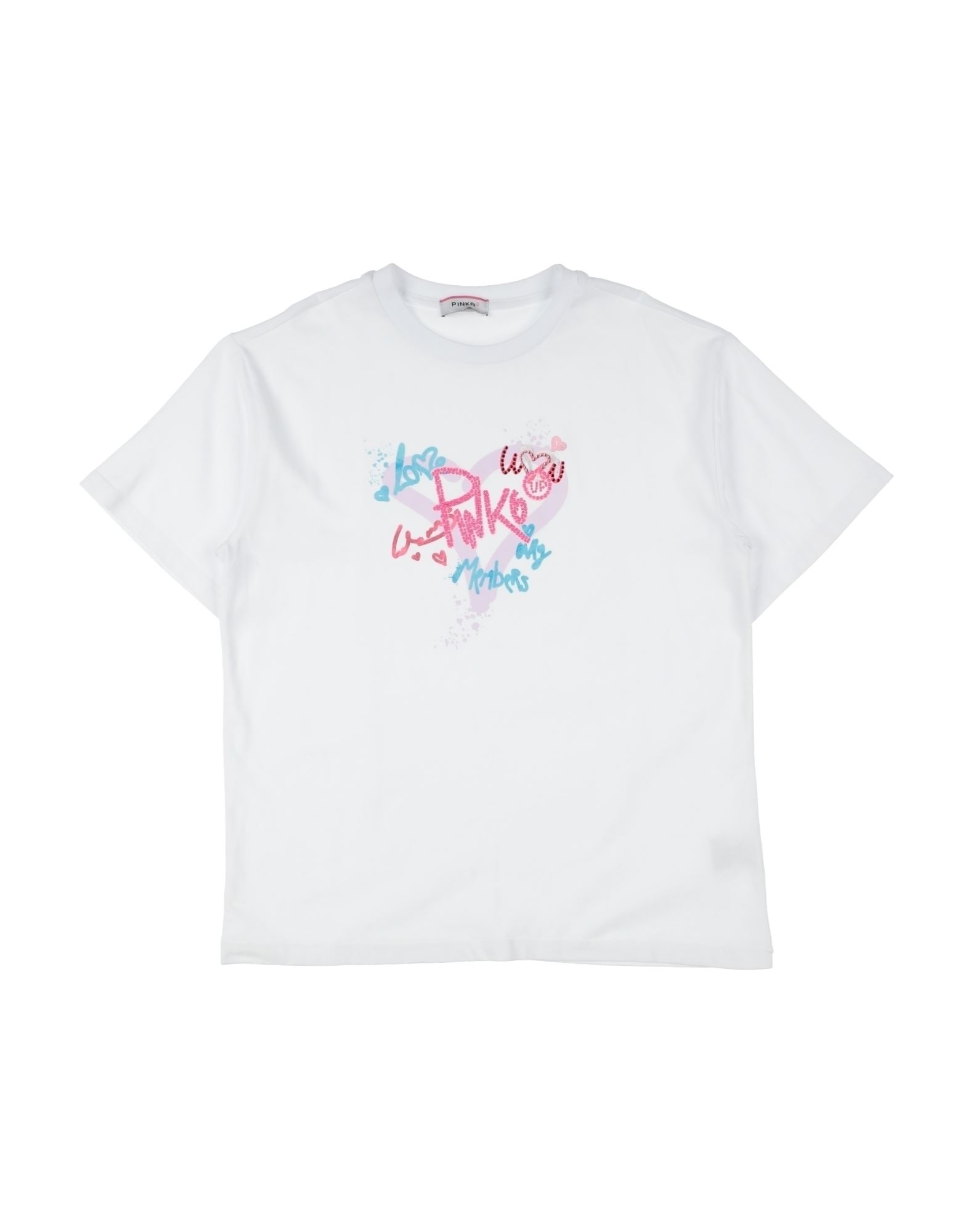 Pinko Up Kids'  T-shirts In White