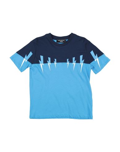 Neil Barrett Babies'  Toddler Boy T-shirt Navy Blue Size 6 Cotton
