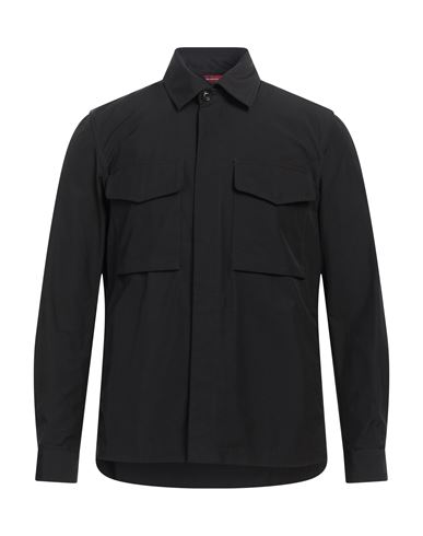 Baracuta Man Shirt Black Size 40 Polyester, Cotton