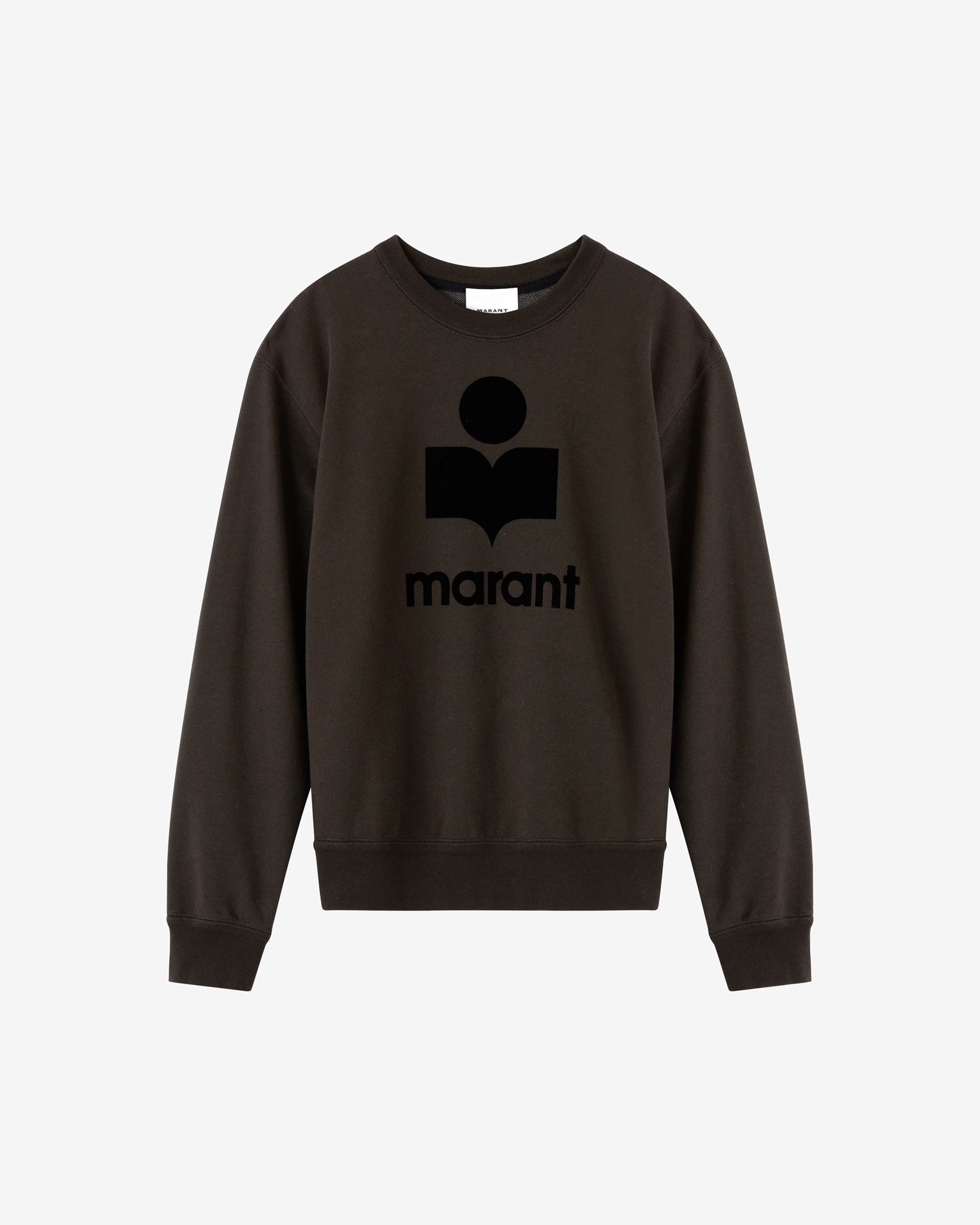 Shop Isabel Marant Mikoy Logo Cotton Sweatshirt In Grey