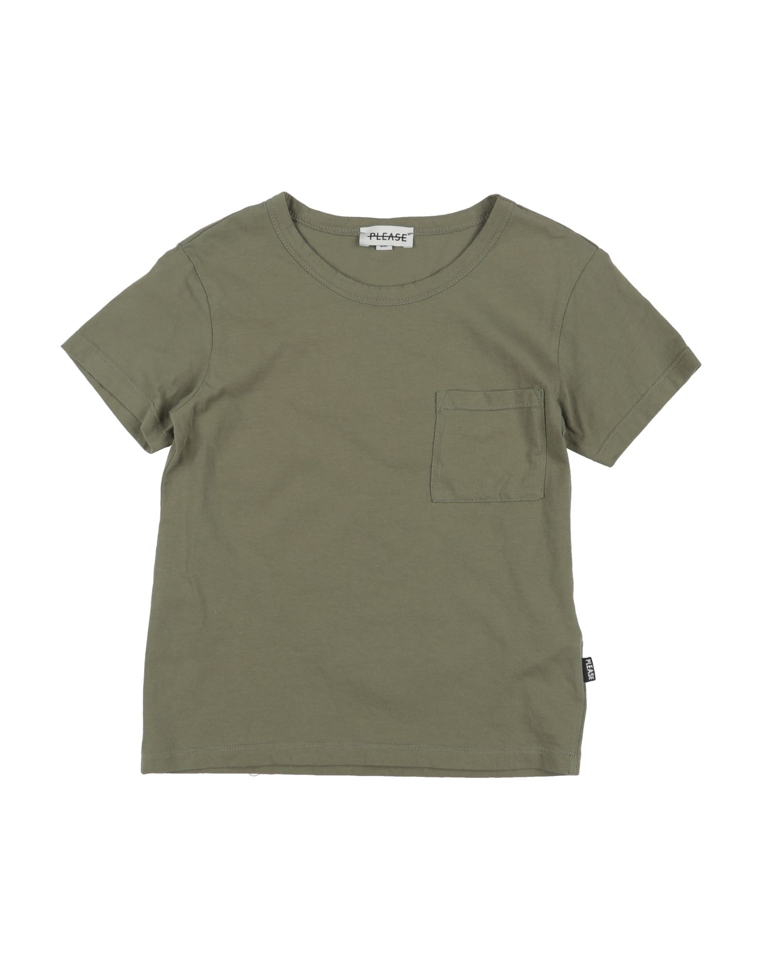 Please Kids'  T-shirts In Green