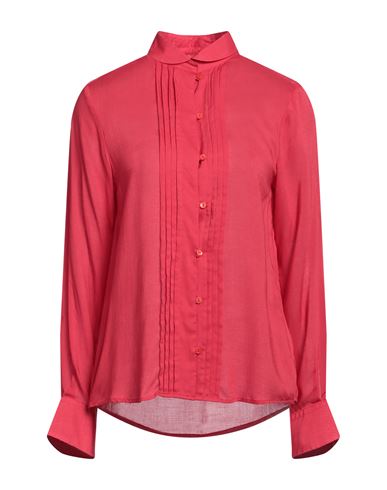 Xacus Woman Shirt Red Size 8 Viscose