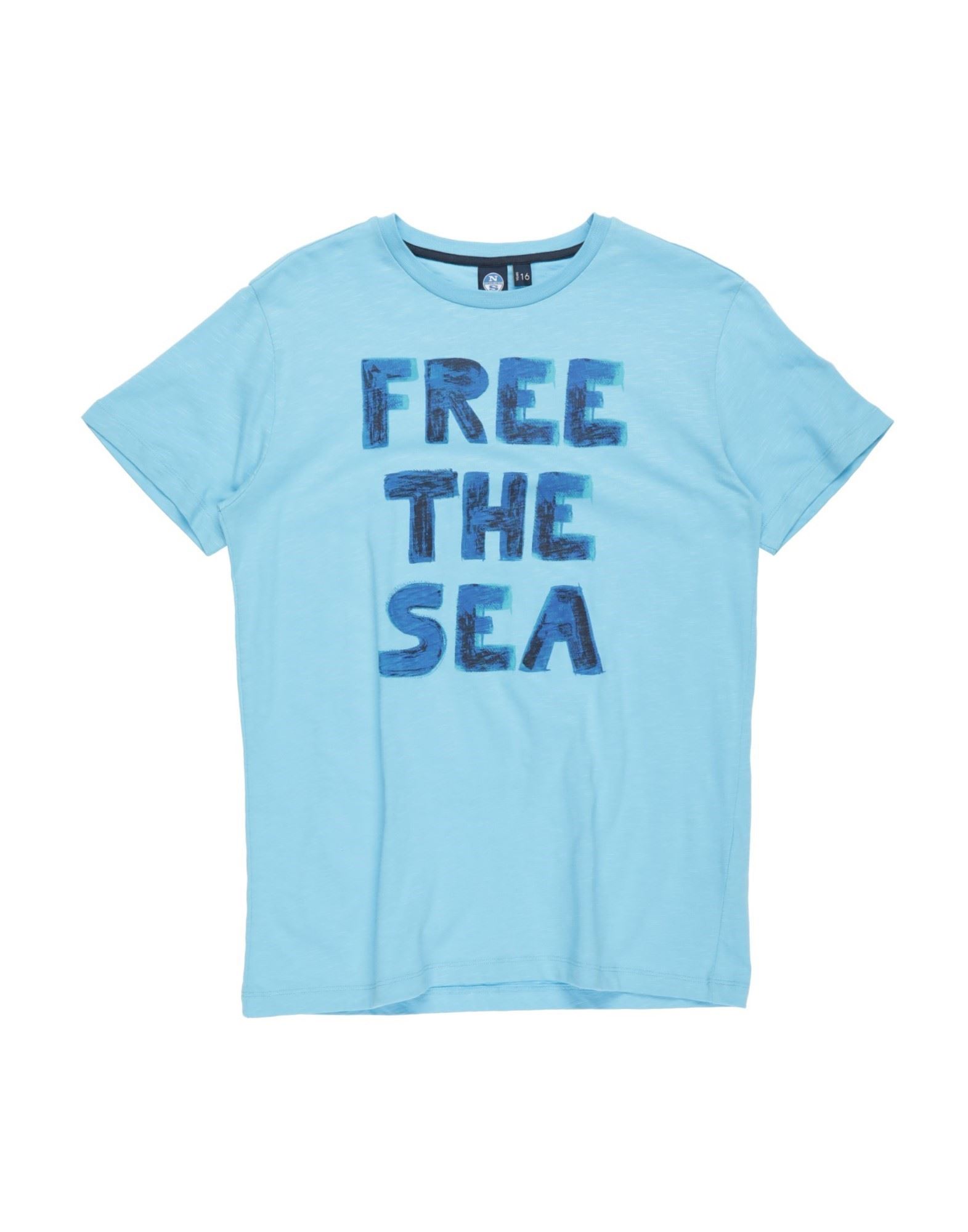 North Sails Kids'  T-shirts In Blue