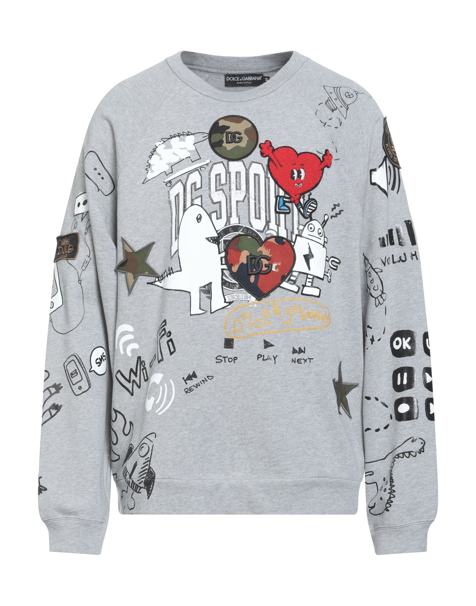 Dolce & Gabbana Sweatshirts In Grey