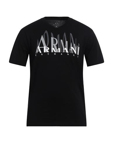 Shop Armani Exchange Man T-shirt Black Size L Cotton