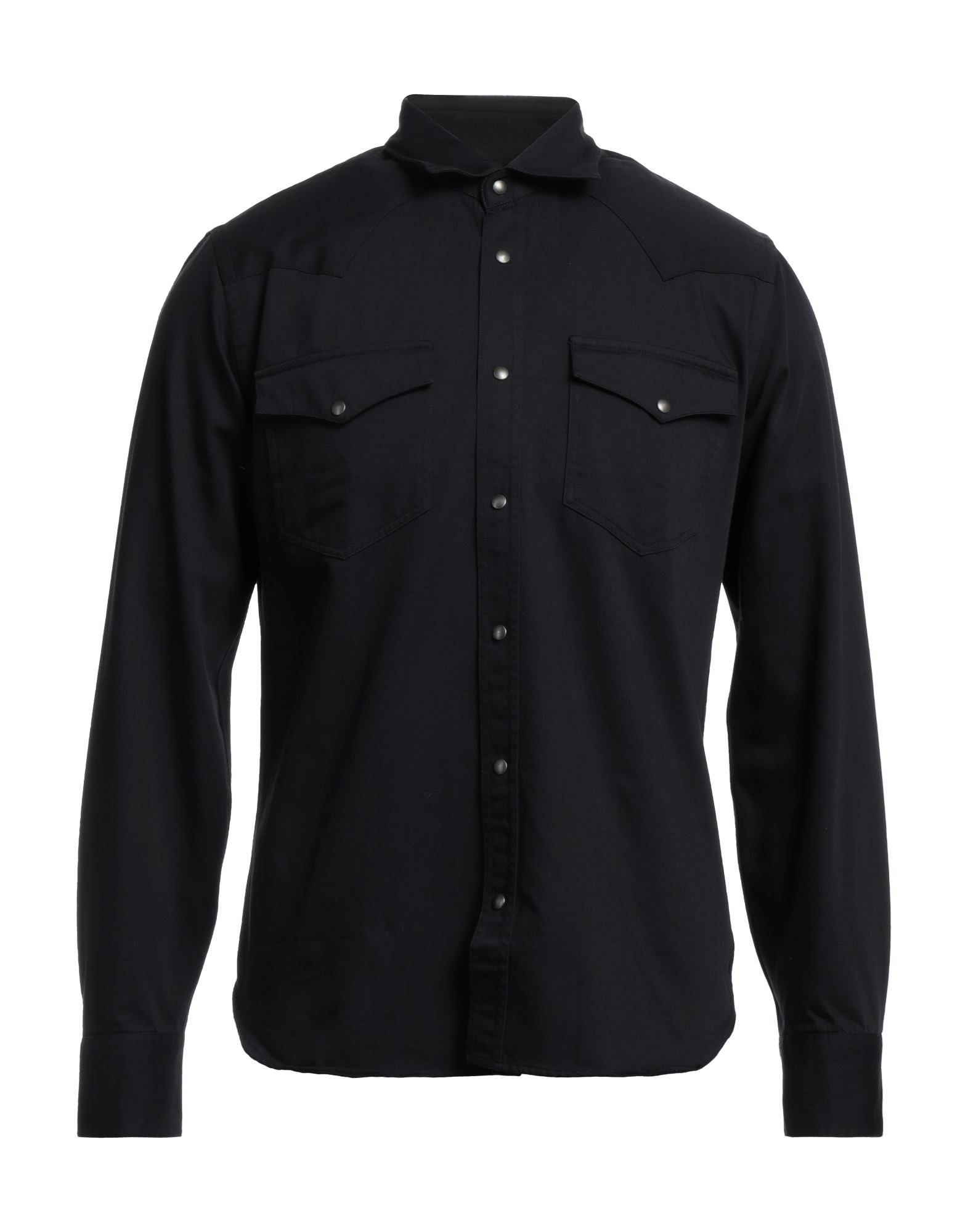 Xacus Denim Shirts In Black