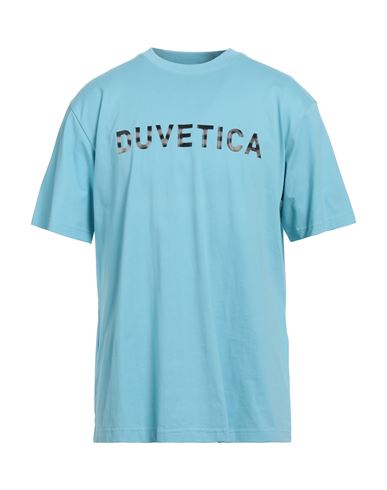 Duvetica Man T-shirt Sky Blue Size Xl Cotton
