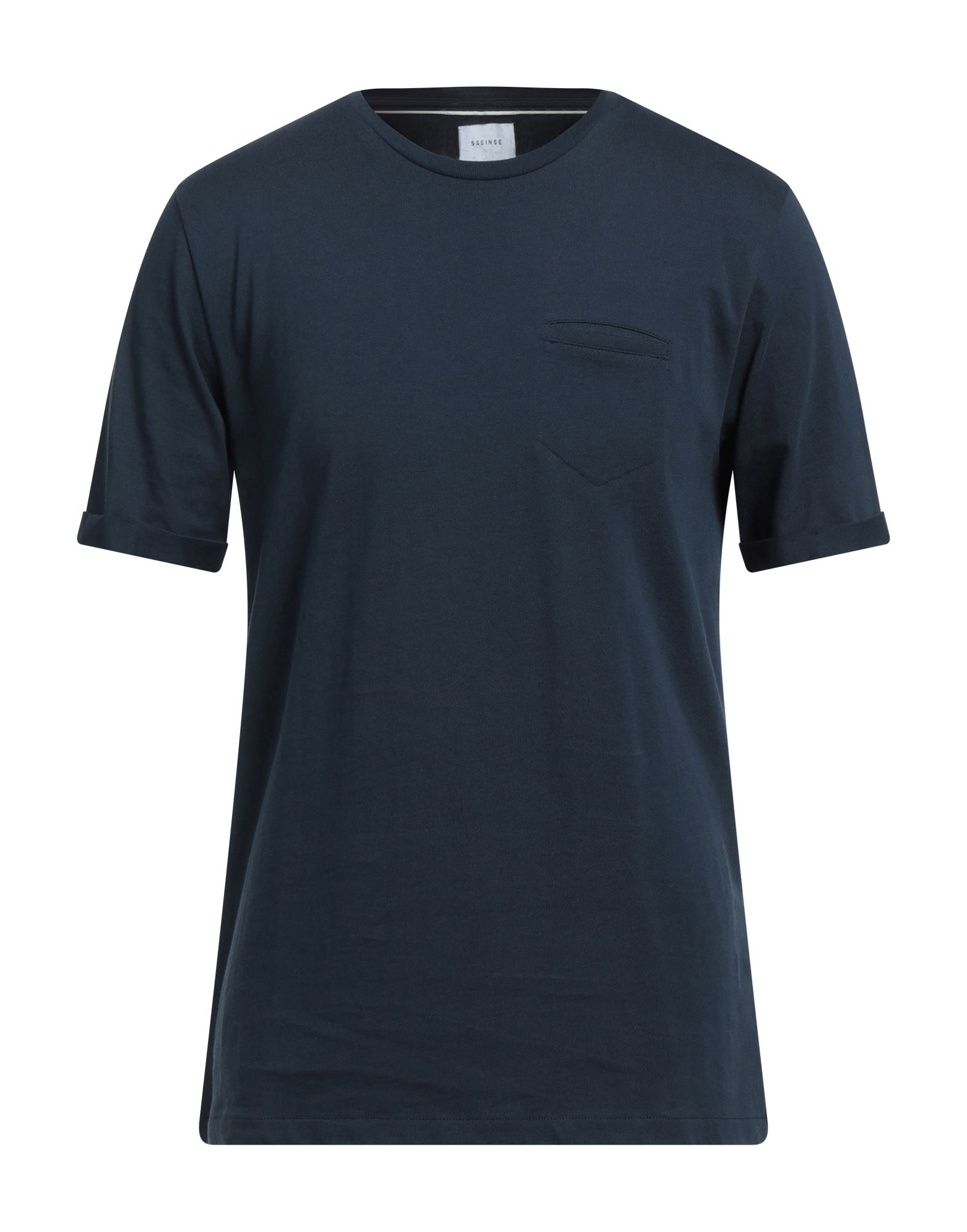 Sseinse Man T-shirt Midnight Blue Size Xxl Cotton