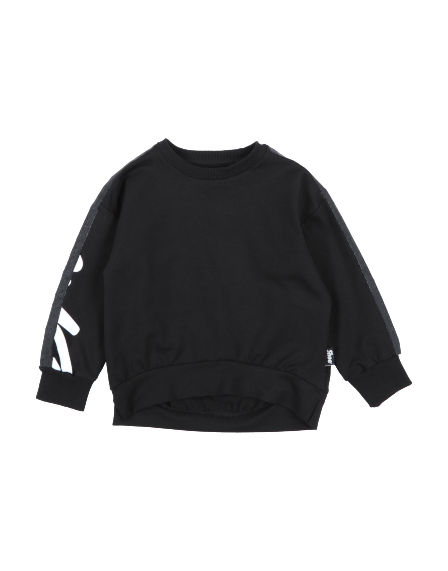 Shoe® Kids' Shoe Toddler Girl Sweatshirt Black Size 4 Cotton, Elastane