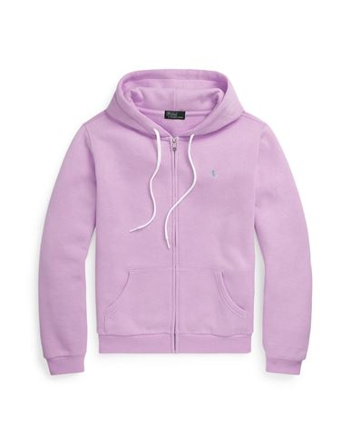 Polo Ralph Lauren Woman Sweatshirt Lilac Size M Cotton, Polyester In Purple
