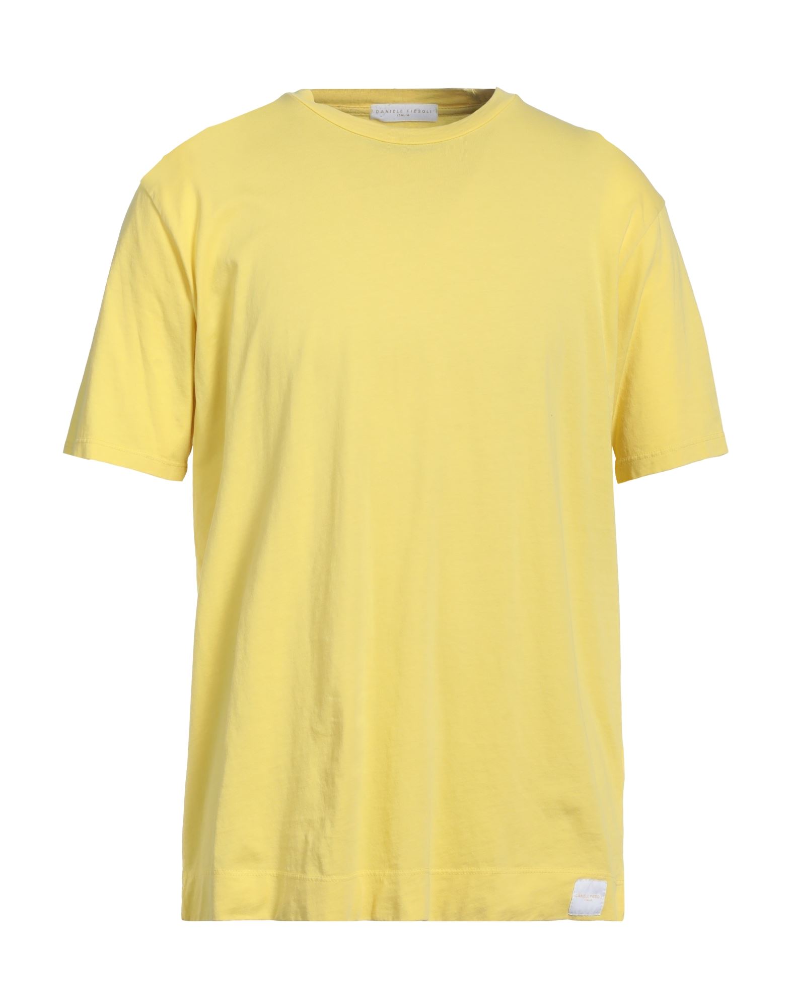 Shop Daniele Fiesoli Man T-shirt Yellow Size M Cotton