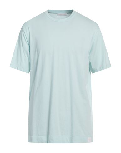 Shop Daniele Fiesoli Man T-shirt Turquoise Size Xxl Cotton In Blue