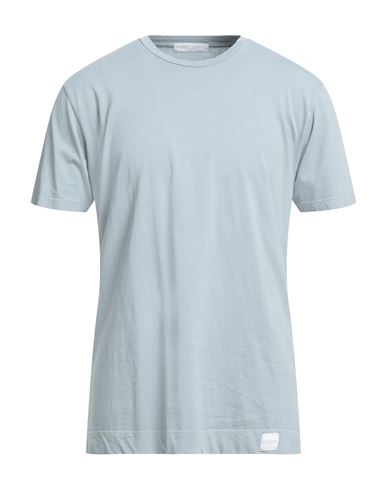 Daniele Fiesoli Man T-shirt Light Grey Size Xl Cotton In Blue