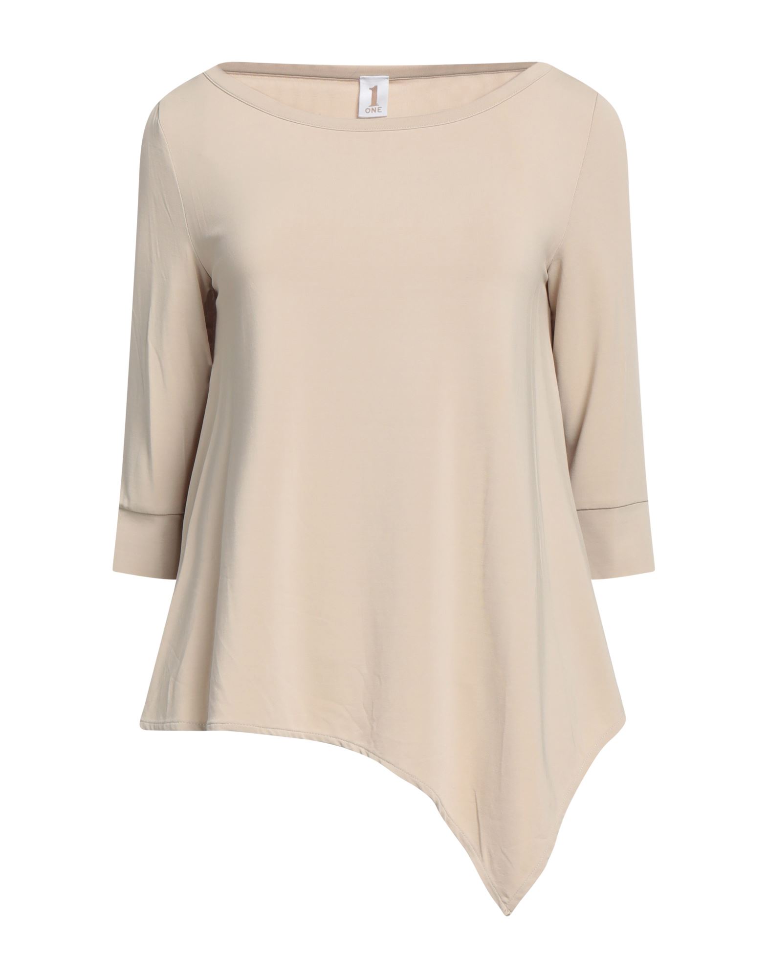 1-one T-shirts In Beige