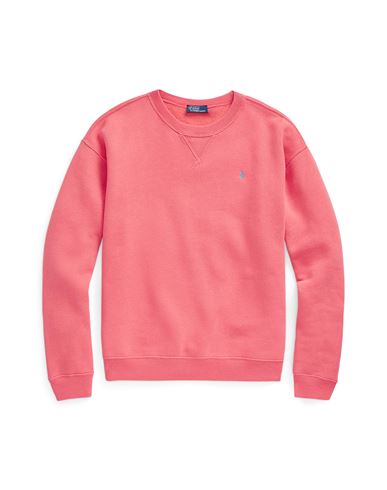 Shop Polo Ralph Lauren Woman Sweatshirt Coral Size L Cotton, Polyester In Red