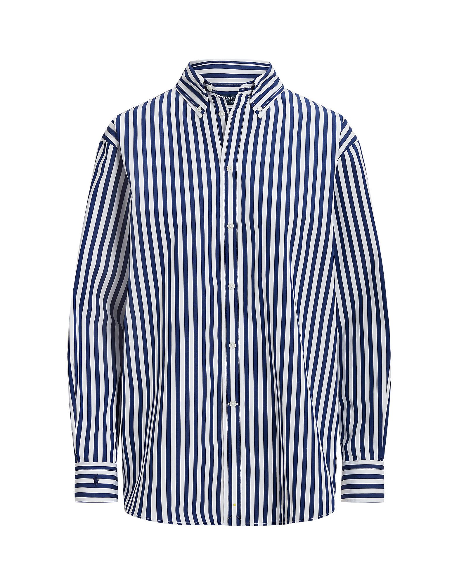 Shop Polo Ralph Lauren Woman Shirt Midnight Blue Size S Cotton