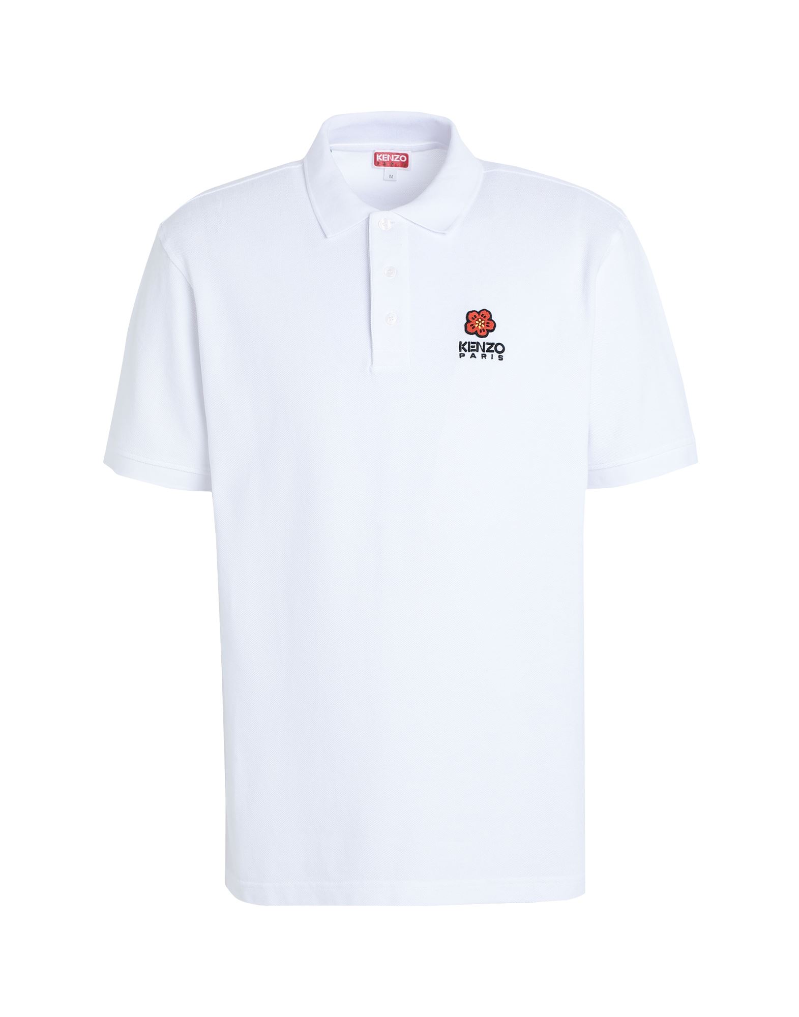 Shop Kenzo Man Polo Shirt White Size M Organic Cotton