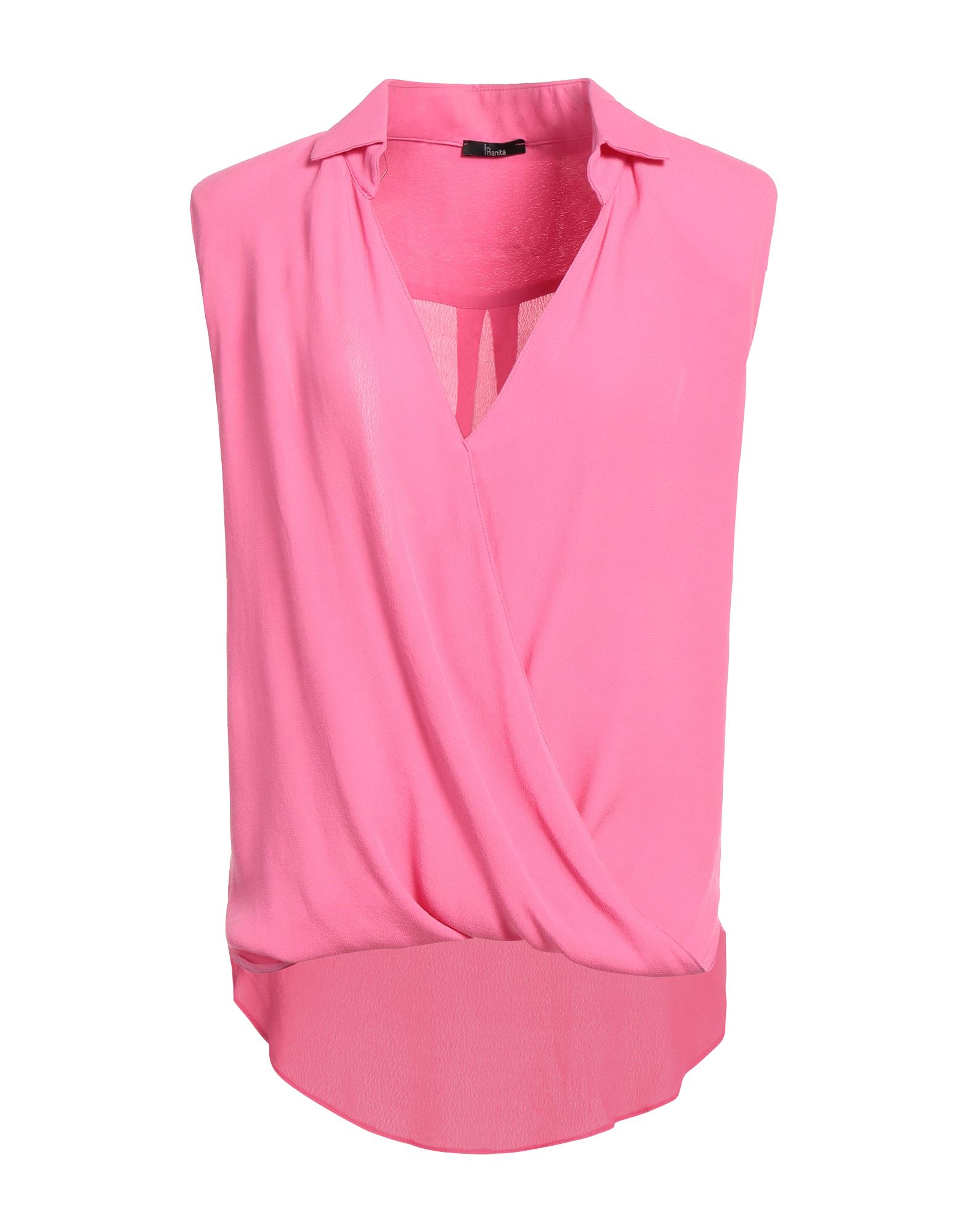 Shop Hanita Woman Top Pink Size L Viscose
