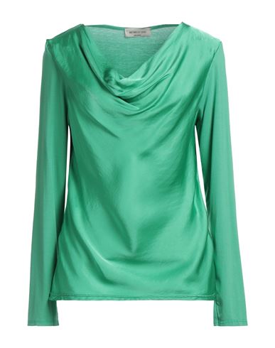 Antonello Serio Woman Blouse Green Size M Viscose, Silk, Elastane