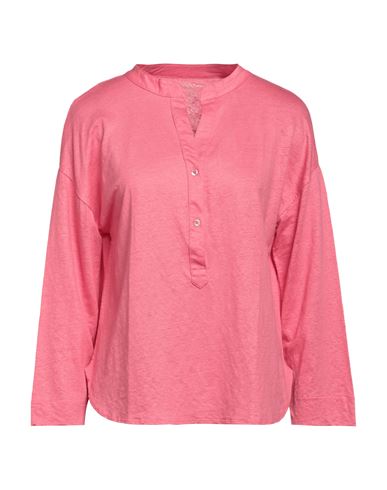 Majestic Filatures Woman T-shirt Pink Size 0 Linen, Elastane