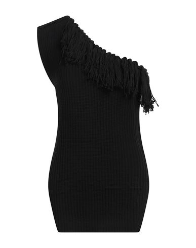 Sfizio Woman Top Black Size 8 Cotton
