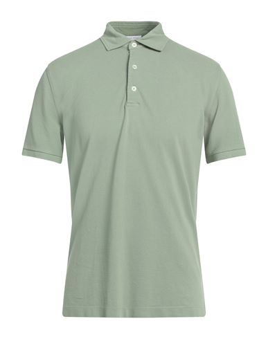 Simon Gray. Man Polo Shirt Green Size L Pima Cotton