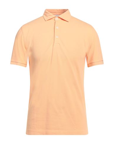 Simon Gray. Man Polo Shirt Orange Size 3xl Pima Cotton