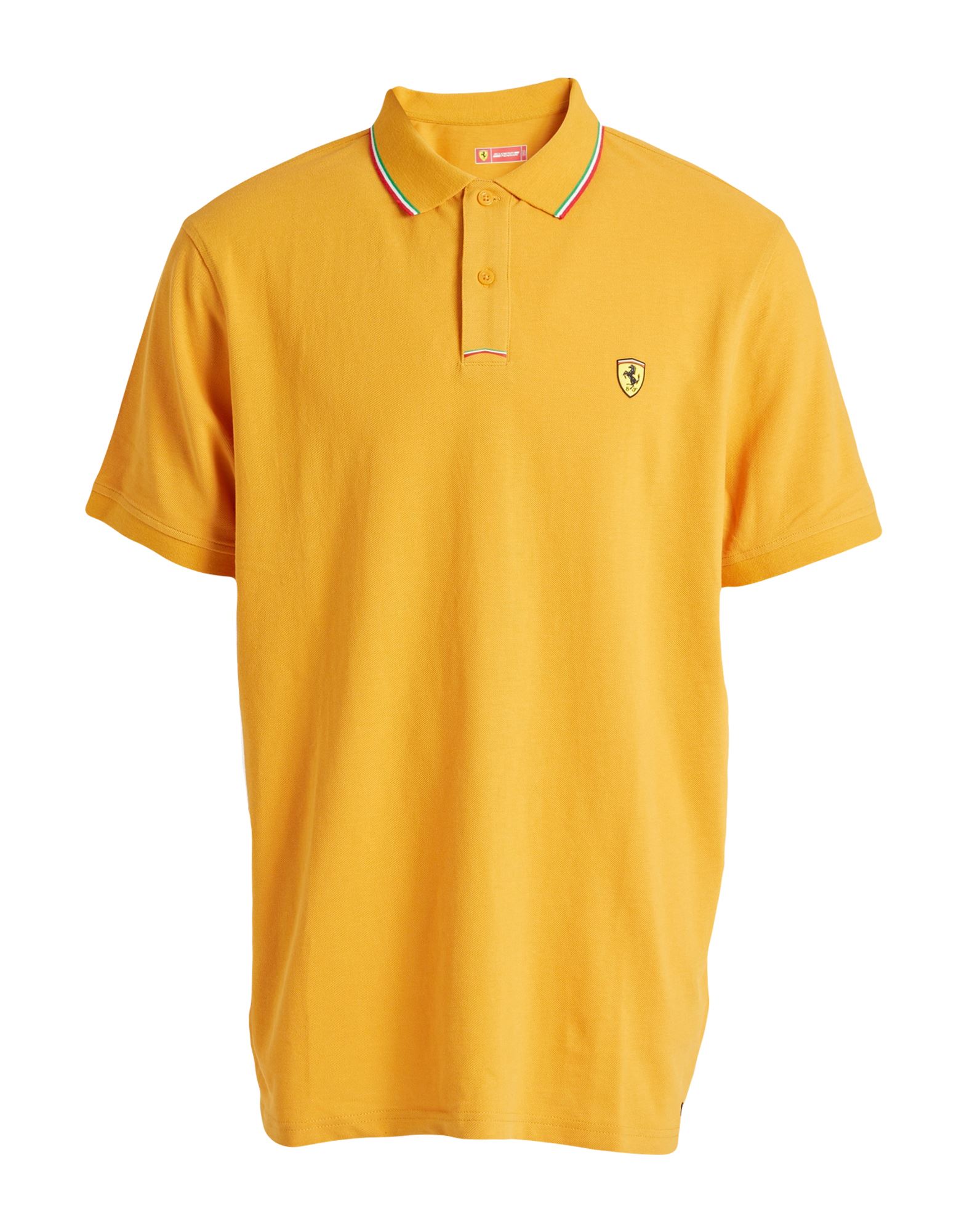 Scuderia Ferrari Polo Shirts In Yellow
