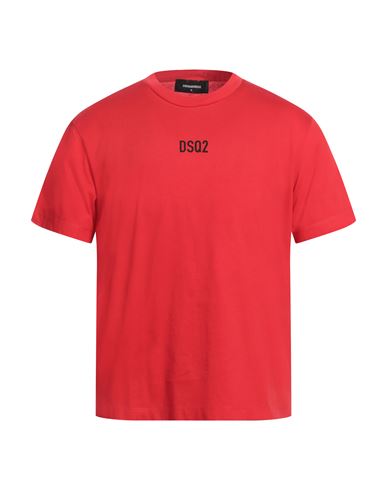 Dsquared2 Man T-shirt Red Size S Cotton