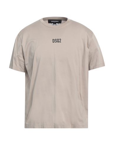 Dsquared2 Man T-shirt Sand Size Xxxl Cotton In Beige
