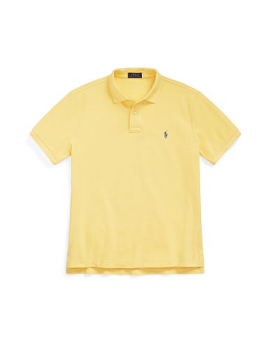 Polo Ralph Lauren Man Polo Shirt Yellow Size Xxl Cotton