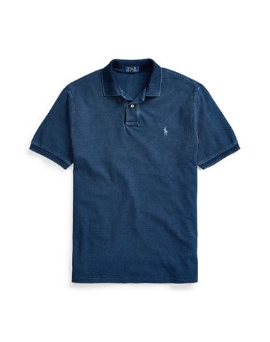 Polo Ralph Lauren Man Polo Shirt Navy Blue Size Xxl Cotton